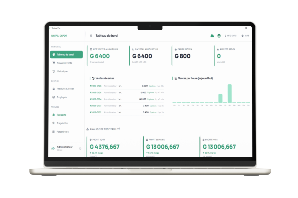 Vantex POS Dashboard